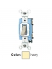 Leviton 1203-LHI - 15 Amp - 120 Volt - Toggle Lighted Handle - Illuminated OFF 3-Way AC Quiet Switch - Ivory